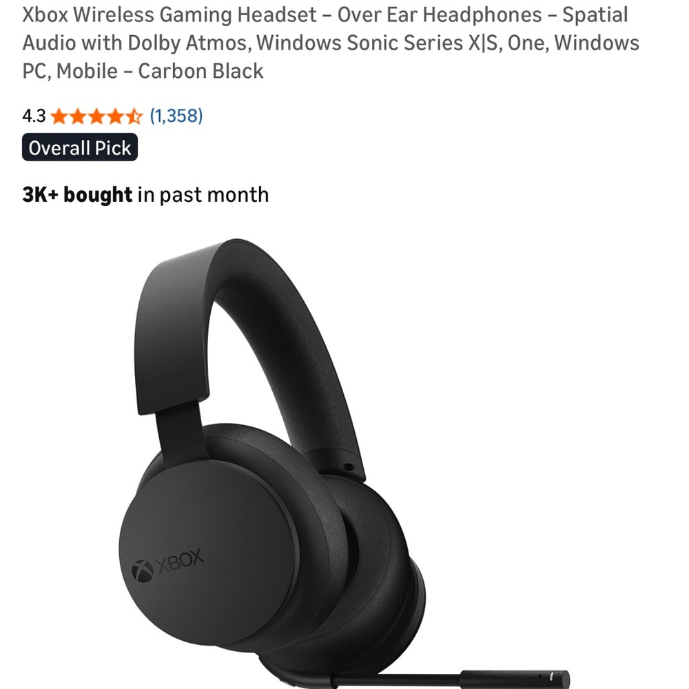 Xbox Wireless Gaming Headset